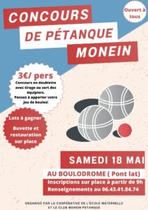 Concours de pétanque