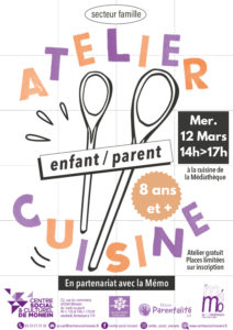 Atelier cuisine enfant/parent