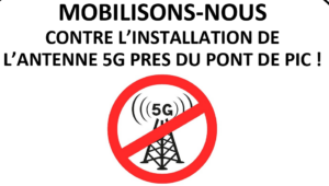 Grand rassemblement contre l’installation de l’antenne 5G