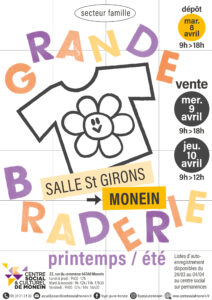 Grande braderie vêtements « Printemps / Été »