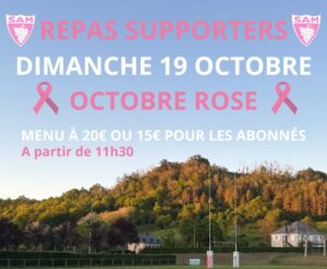 SAM – Octobre rose > Repas supporters