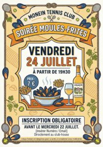 Monein Tennis Club > Soirée Moules-Frites