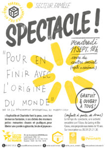 Spectacle « Pour en finir avec l’origine du monde »